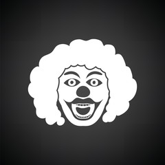 Party clown face icon