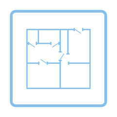 Icon of apartment plan