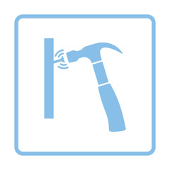 Icon of hammer beat to nail