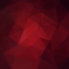 Polygonal red vector background. Can be used in cover design, book design, website background. Vector illustration