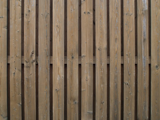 Wooden Wall, made of wooden planks, Close Up