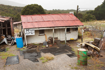 Rundown and ramshackle home