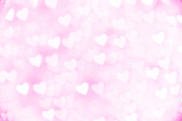 イルミネーション　ハート形　ピンク