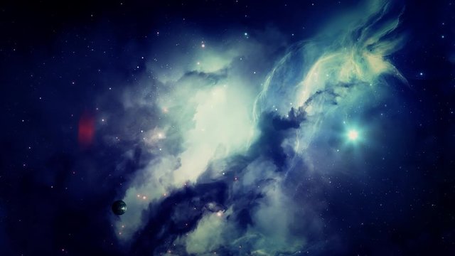 Nebula and Galaxies in Outer Space