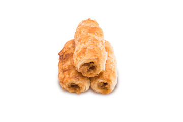 Puff buns isolated on white background

