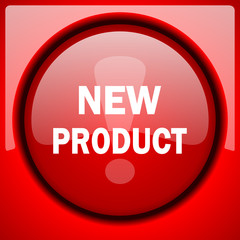 new product red icon plastic glossy button