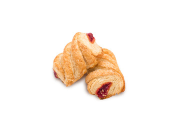 Puff buns isolated on white background
