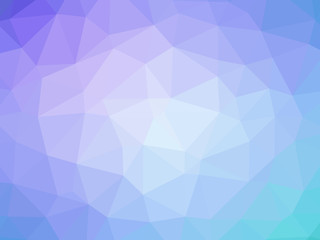Abstract blue teal gradient polygon shaped background