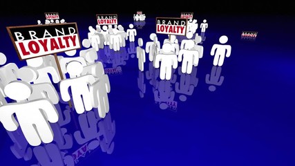 Brand Loyalty Customers Preference Buying Products 3d Animation