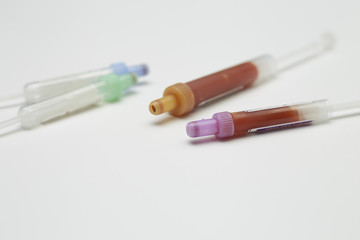 tubes to put blood in for testing
