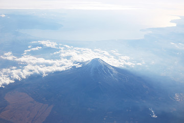 富士山上空