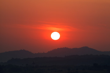 Beautiful mountain and sunrise..