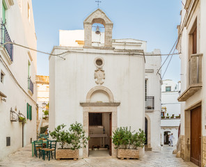typical Italian square in small village in Apulia © Vivida Photo PC