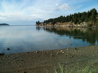 A calm cove on Vancouver Island