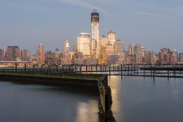 Naklejka premium New York Skyline from Jersey City