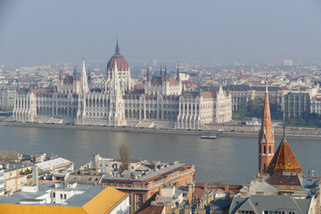 Fototapeta na wymiar Budapest from high