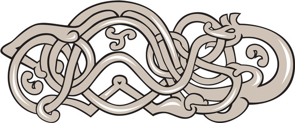 Urnes Snake Extended Stomach Retro