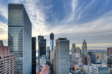 New York Skyline at Sunset