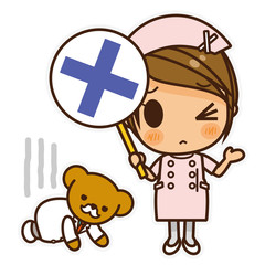 オンナノコ 看護師(ピンク) バツ