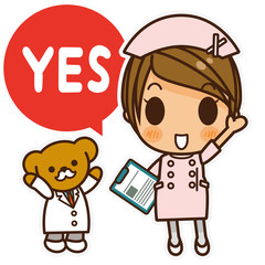 オンナノコ 看護師(ピンク) YES