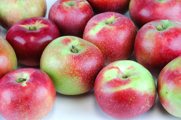 close up on fresh apples