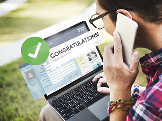 Congratulation Achievement Admiration Victory Concept