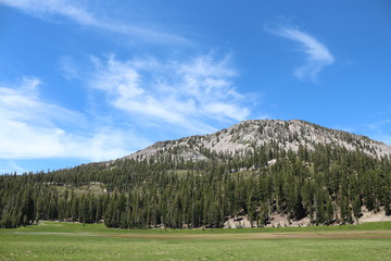 Reading Peak With Blue Sky And White Clouds