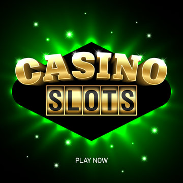 Casino slots bright banner