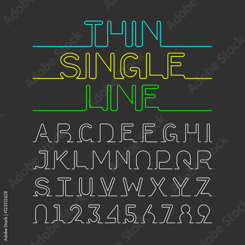 Single line font kostenlos
