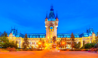 Beautiful iasi city at blue time