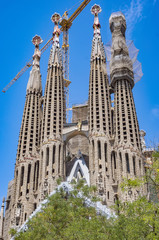 Fototapeta na wymiar Sagrada Familia Barcelona