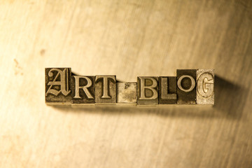 Art blog - Metal letterpress lettering sign