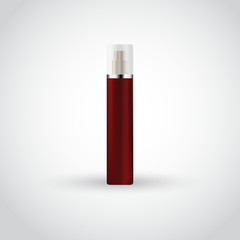 blank cosmetic package collection set isolated on white background