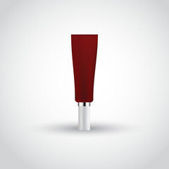 blank cosmetic package collection set isolated on white background