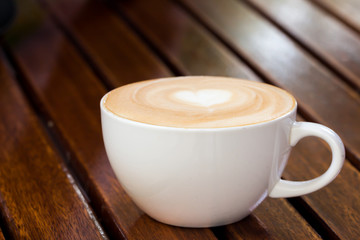 A cup of cafe latte
