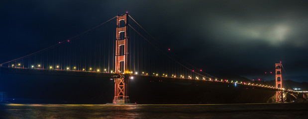 Golden Gate at night 