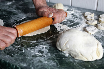 dough knead flour