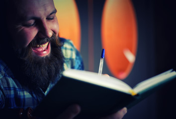 man bearded fill diary