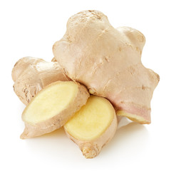 ginger isolated on white