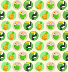 Tropical Island : island Elements : Vector Illustration 