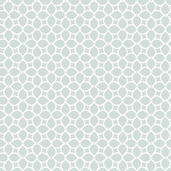 Seamless vector light blue and white ornament. Modern geometric pattern with repeating elements