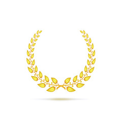 Golden laurel wreath