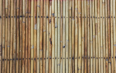 Dry bamboo wall
