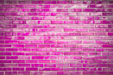 Fuchsia brick wall