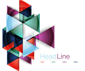 Fototapeta premium Glossy glass modern triangle layout