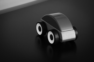 Toy Car in black and white