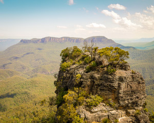 Three Sisters Lookout in the Blue Mountains - New South Wales in Australia