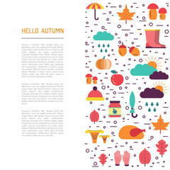 Template of autumn
