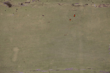 old flaking green paint