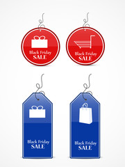 Illustration of Sale Tag for Black Friday